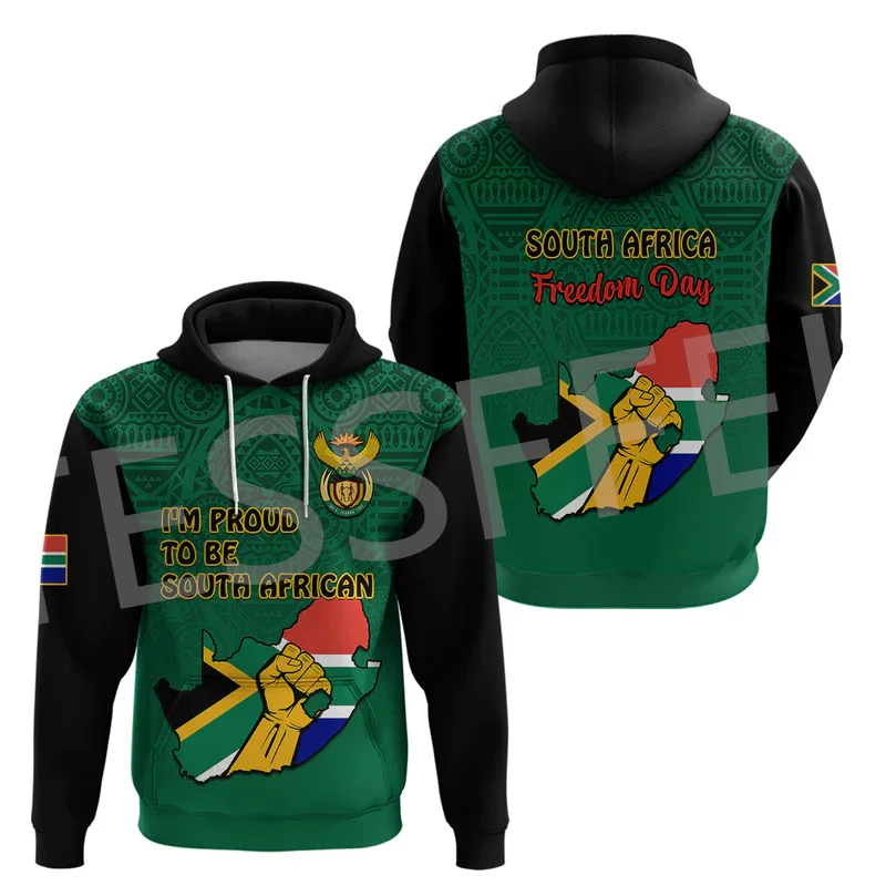 

Custom Name Africa Country South Africa Flowers Flag Tattoo Retro Tracksuit 3DPrint Harajuku Casual Pullover Jacket Hoodies X9