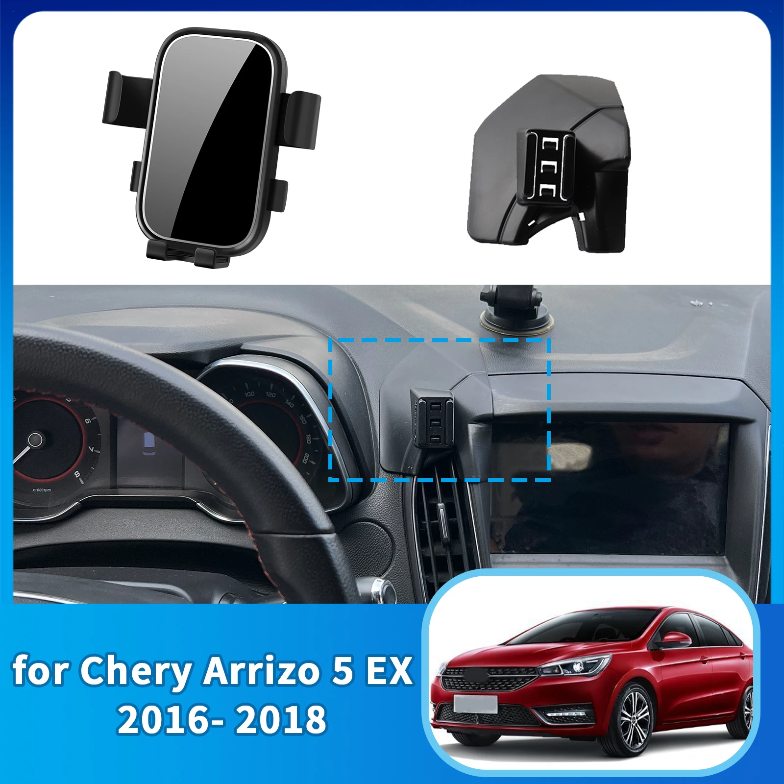 

Accessories Car Mobile Phone Holder for Chery Arrizo 5 EX 5 PRO 5 PLUS GT 2016 2017 2018 GPS Bracket Navigation Stand Auto