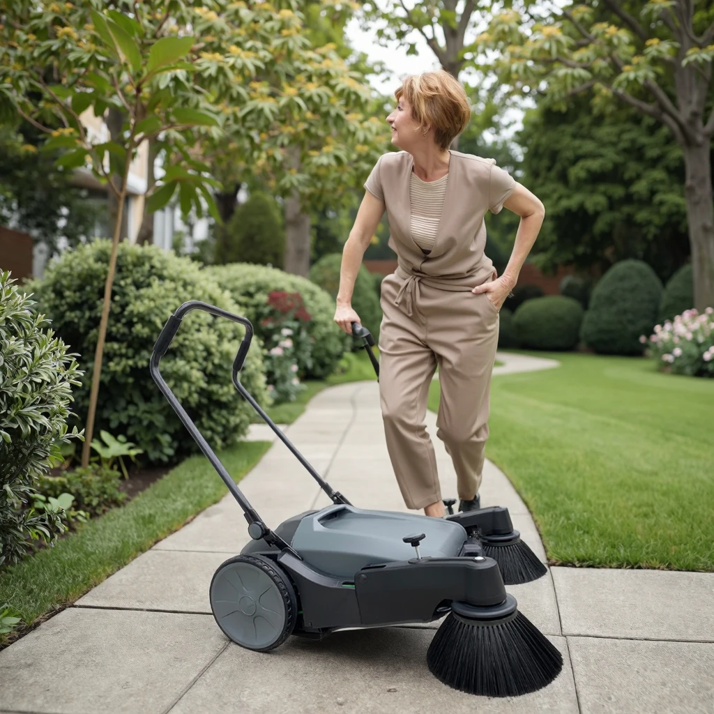 

Water Filter Leaf Sweeper Customized Household Electric Hand Push Floor Sweeper Walk Behind manual sweeper