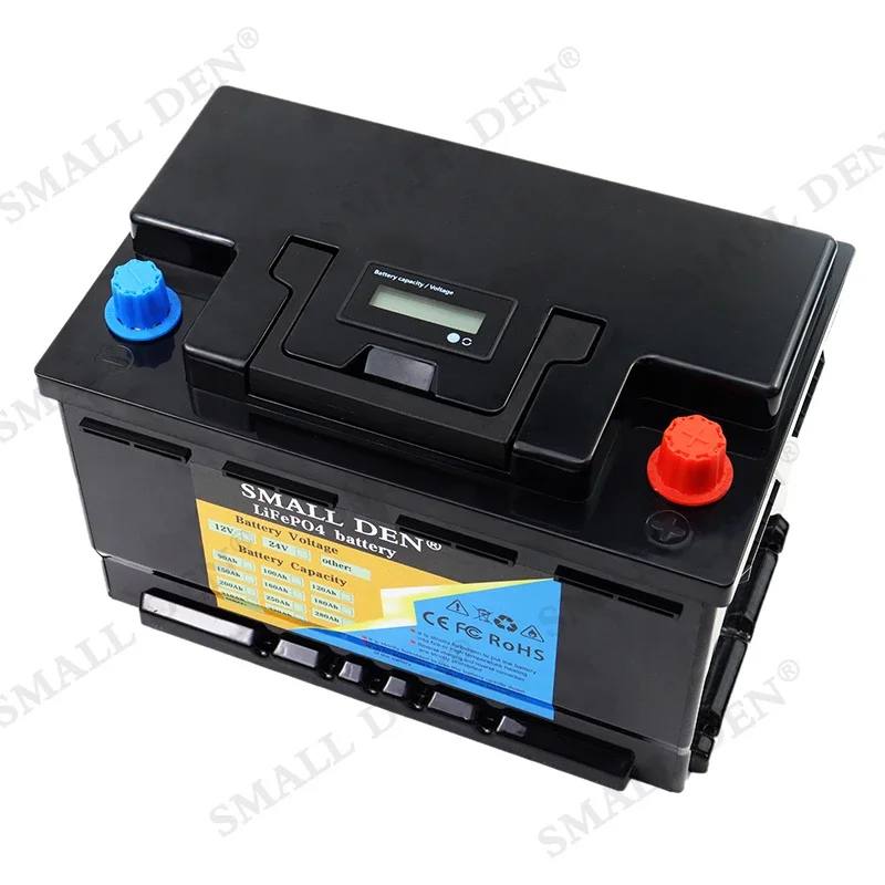 Imagem -06 - Bateria para Carro Automático Starter Build-in Bms 12v 60ah 12.8v Fonte de Alimentação Isqueiro Portátil Recarregável Célula Solar rv Lifepo4