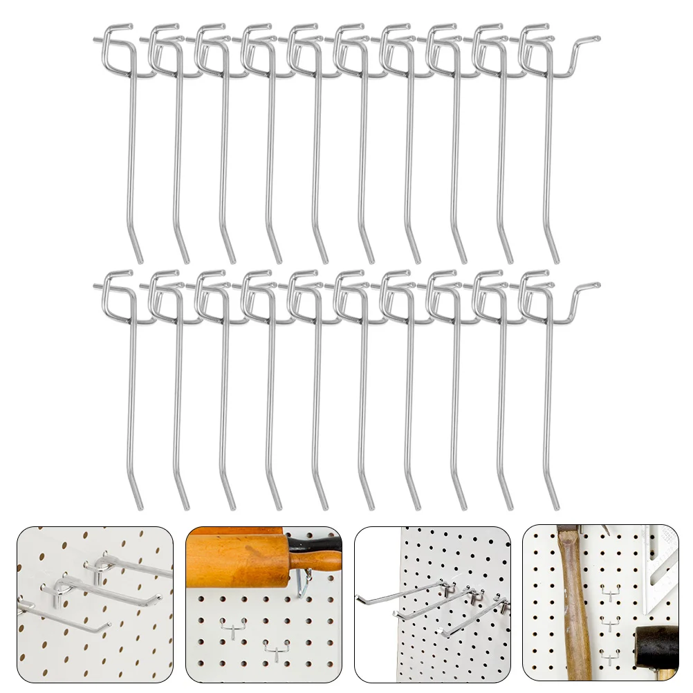 

Heavy Duty Hook Nail Board Peg Hooks for Hanging Tool Utility Pegboard Iron Metal