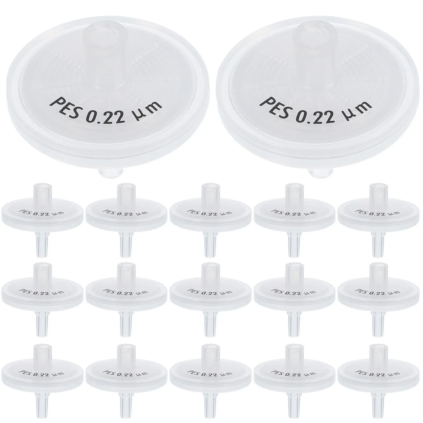 

25pcs Syringe Filter 0.22um Disposable Membrane Needle Filter Plastic Holder Lab Filtration Equipment Water Series