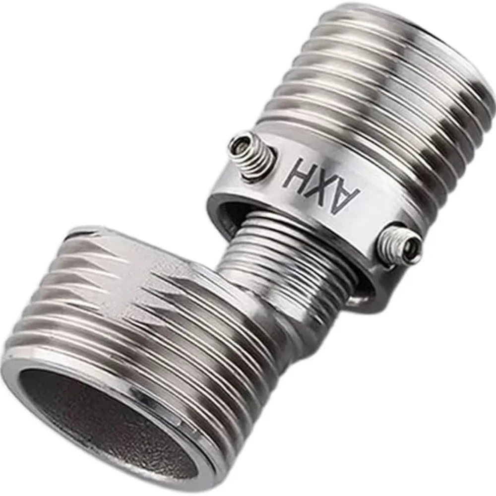 

Stainless Steel Angled Curved Foot Angle Adjustment 360° Rotatable Eccentric Screw Corner Wall Mounted Shower Faucet Adapter