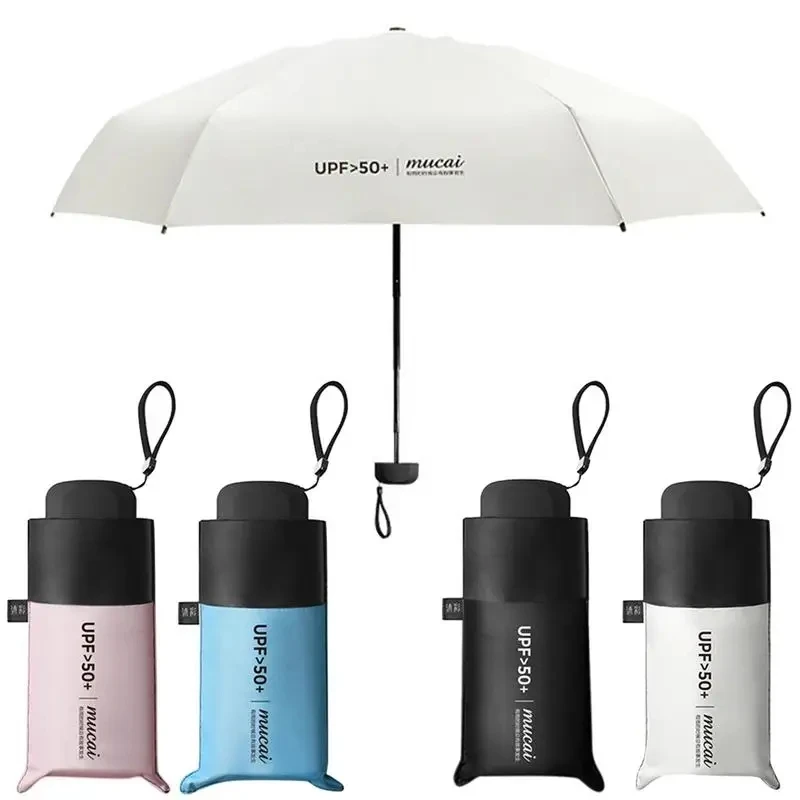 Compact Mini Pocket Small Umbrella Anti UV Paraguas Sun Umbrella Rain Windproof Light Folding Portable Umbrellas for Outdoor