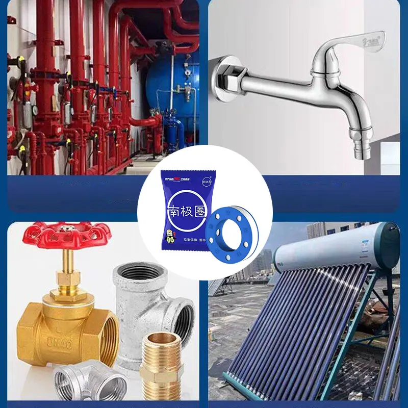 

The Expanded Raw Material Tape Is A Waterproof Plumbing Sealing and Leak-proof Engineering Raw Material Tape Wound Three Times