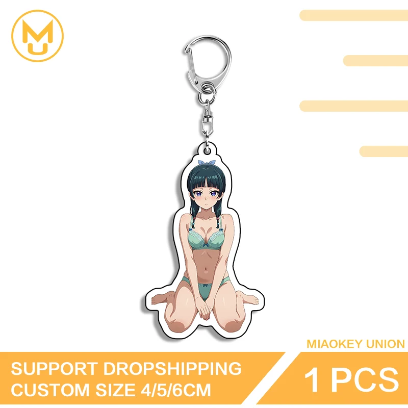 

Maomao Second Dimension Double Sided Key Chains Customized Sexy Kneel Posture Props Versatile Hot Selling Fashion Jewelry