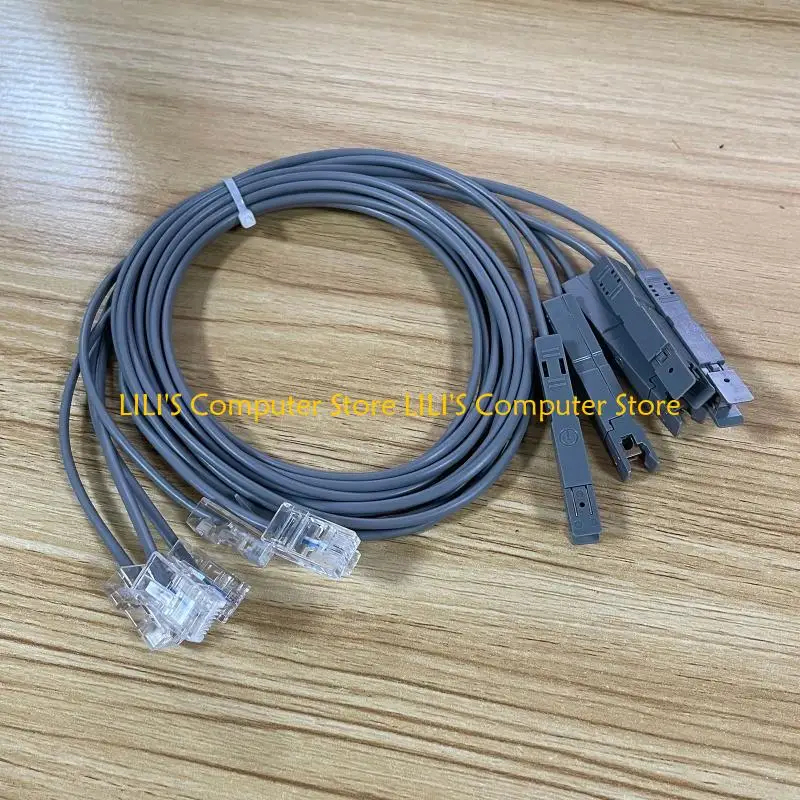 A52B (5 pacchetto) 1M 110 Test per clip alligatore testa RJ11 RJ45 Modulo VOCUTA Cavo test per il patch Pannello