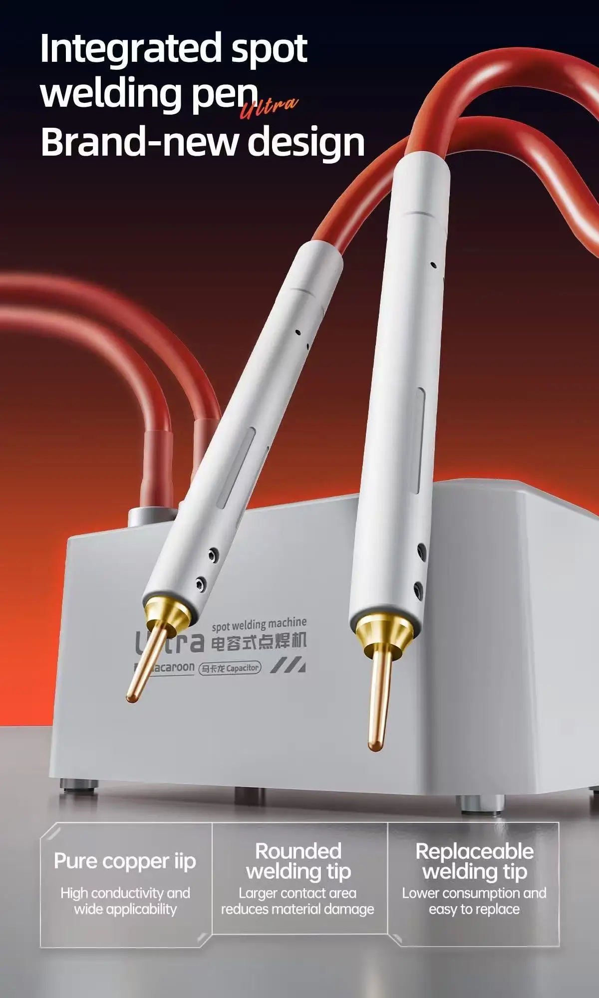 Qi'anli pequena máquina de solda de alta potência ultra farad capacitor portátil móvel máquina de solda a ponto ferramenta de manutenção