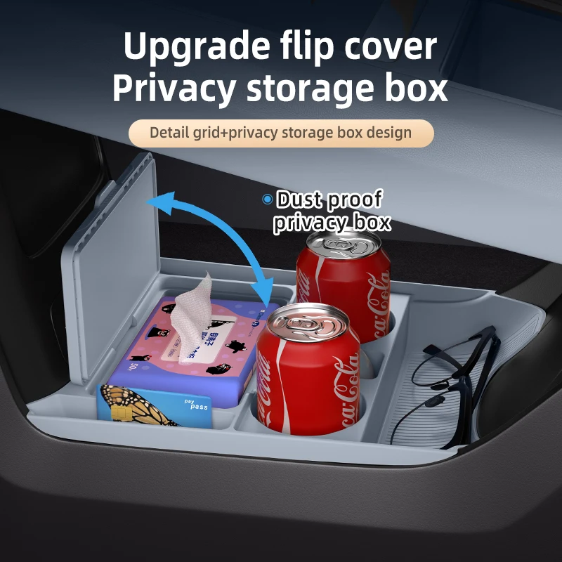 2026 For DEEPAL S07 Silicone Center Console Below Storage Box Central Control Organizer Mat Car Interior