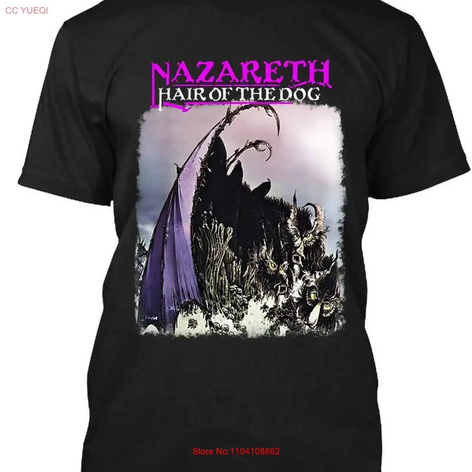 Nueva Edición Limitada Nazareth Hair of the Dog English Hard Music Logo Camiseta S 4XL vintage Lavada para hombre Ligeramente Suave y Elegante