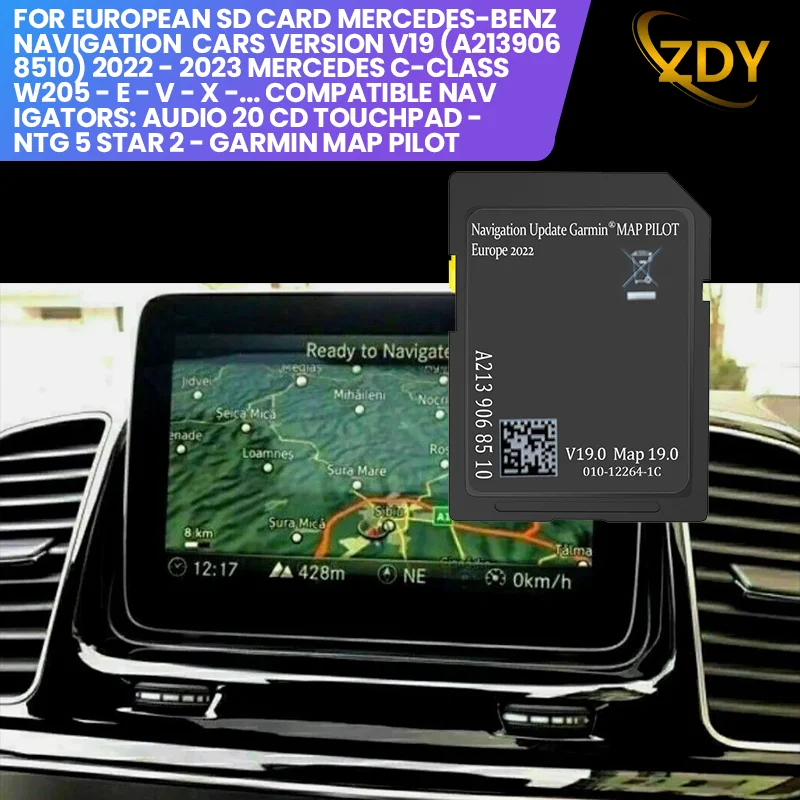 

2022/2023 GPS SD Card for Mercedes-Benz V19 (A213) C-Class W205 - E - V - X -... The 32G brand new Car Navigation Map card