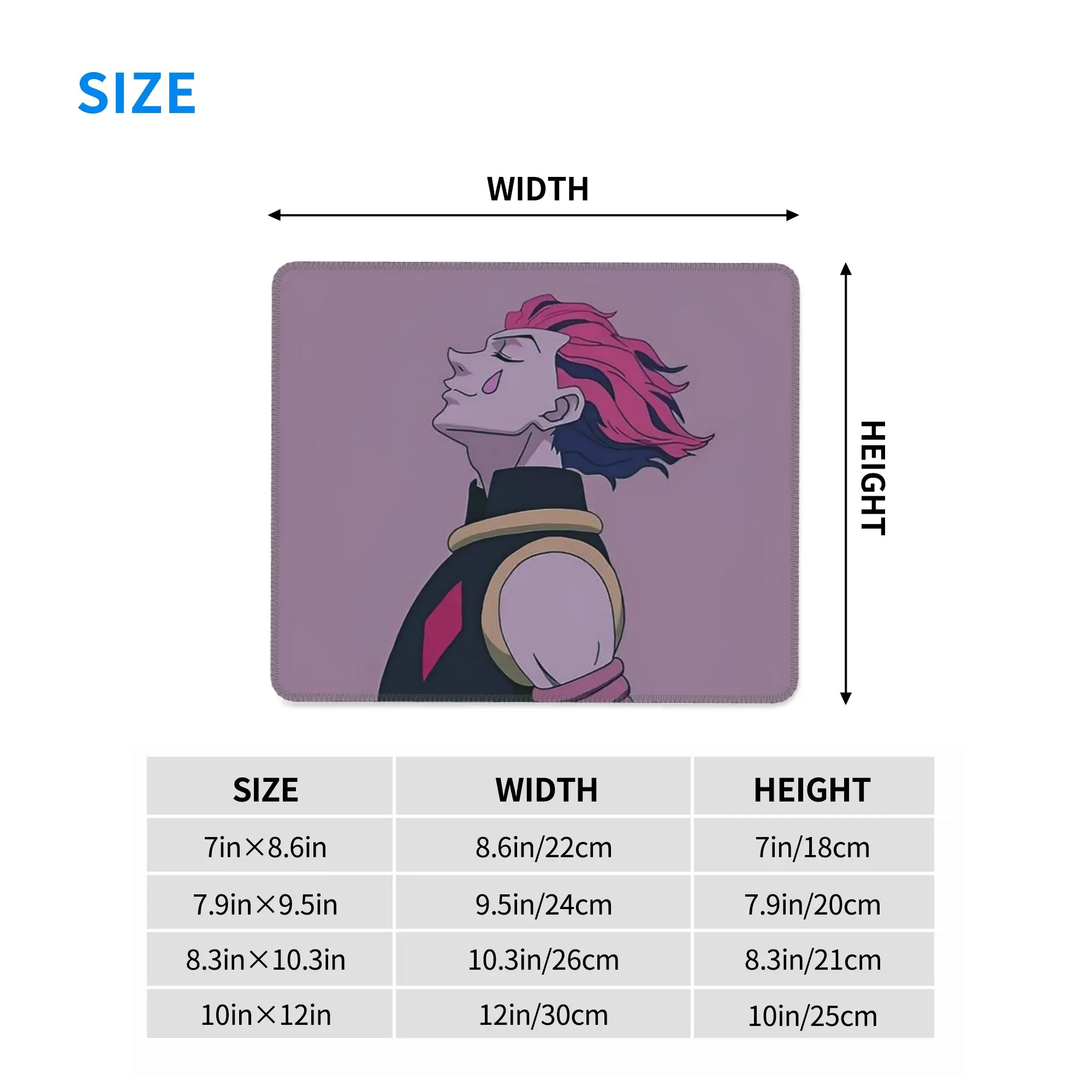 Hisoka Anime Hunter X Hunter Phantom Troupe Chrollo Mouse Pad Computer Keyboard Mouse Mat Gaming PC Laptop Desk Mat Table Mats