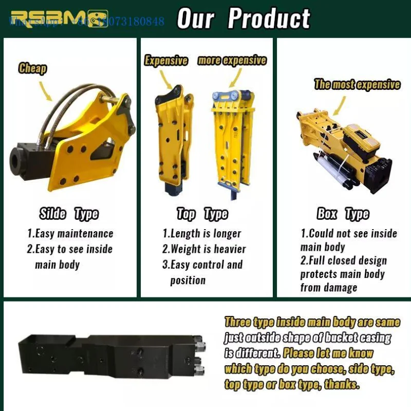 RSBM 2T-20T Hydraulic Breaker sb20 hydraulic breaker hammer