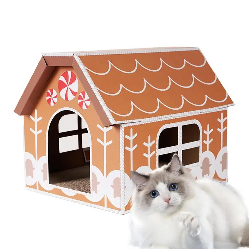 Cat Cardboard Houses For Indoor Cats Cat Houses For Indoor Cats Cat Houses For Outdoor Cats Christmas Cat House Animal House