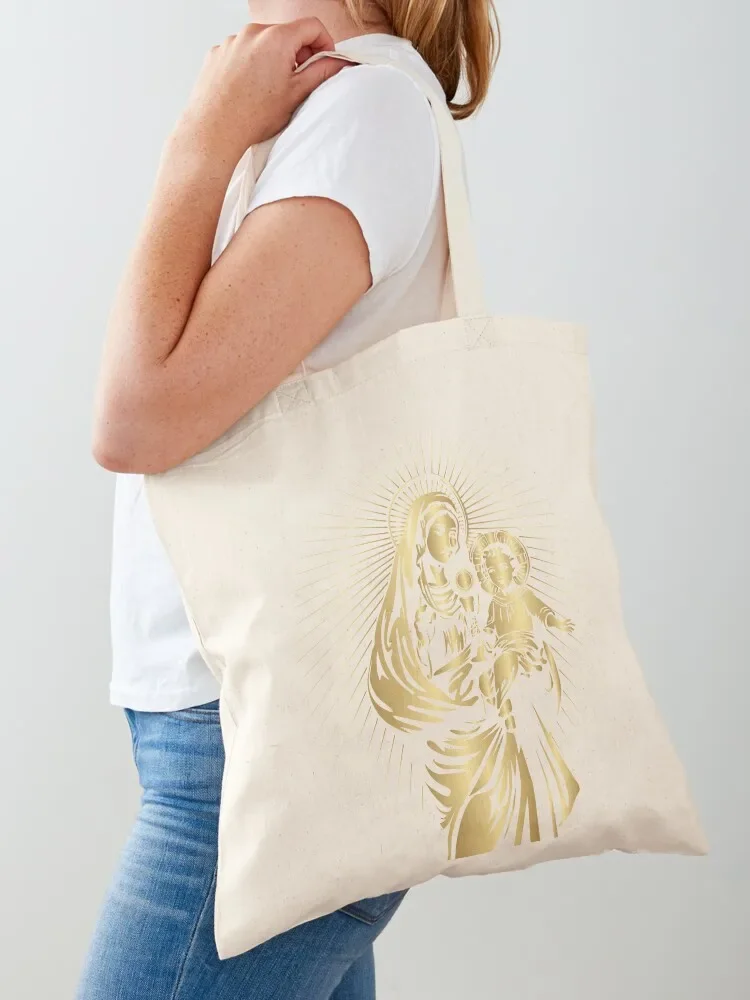 Virgin Mary, Mother Of Jesus, Mary Christmas 2021 Tote Bag Women's beach bags large size bags shopper bag women canvas Tote Bag