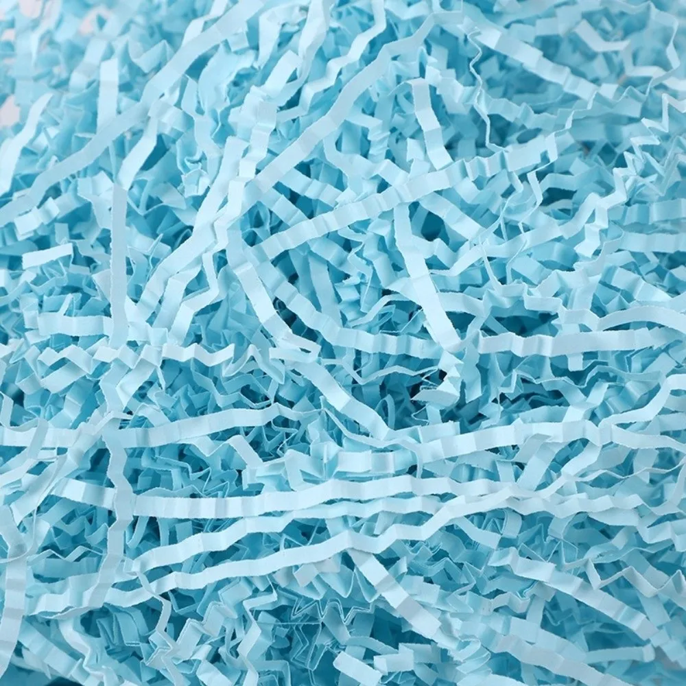 20/100g/Bag Wavy Shredde Raffia Shredded Paper Colorful DIY Wedding Party Easter Basket Filler Confetti Packaging Filler
