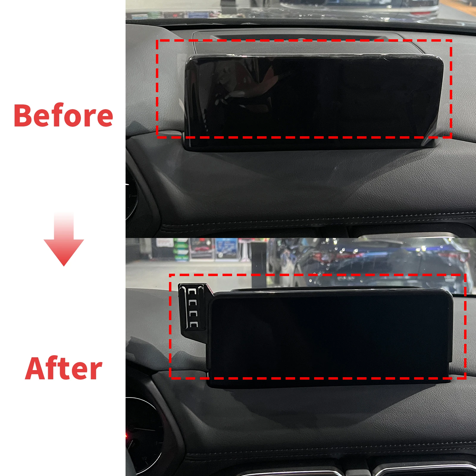 fit for Mazda CX-5 2021 2022 2023-2025 CX5 KF Custom Fit Phone Holder Mount Dashboard Screen Base No Drill Car accessoires - Image 2