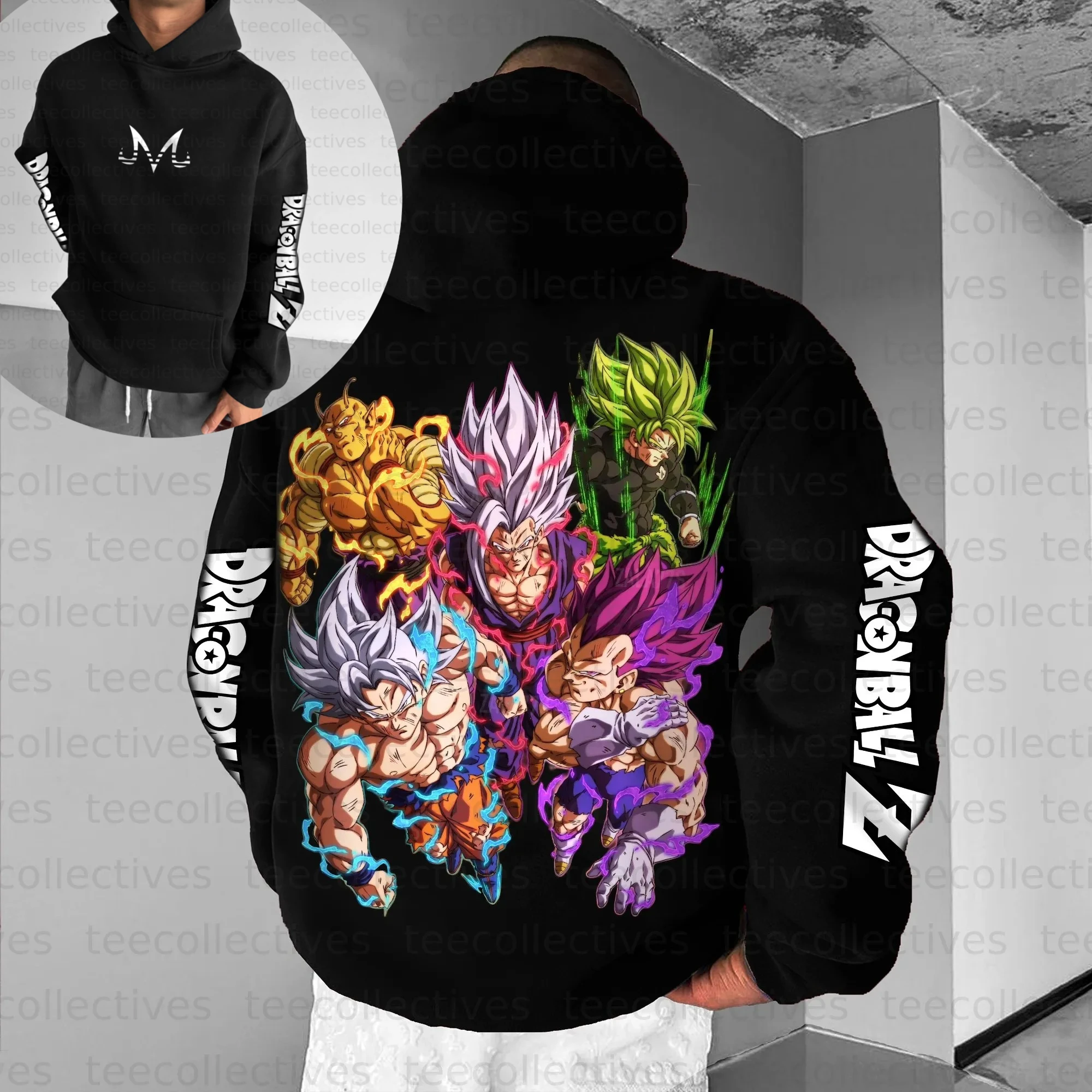 

Dragon Ball Parent-child Clothing Autumn and Winter Japanese Hotblooded Animation Classic Character Hoodie Men's and Women's Top