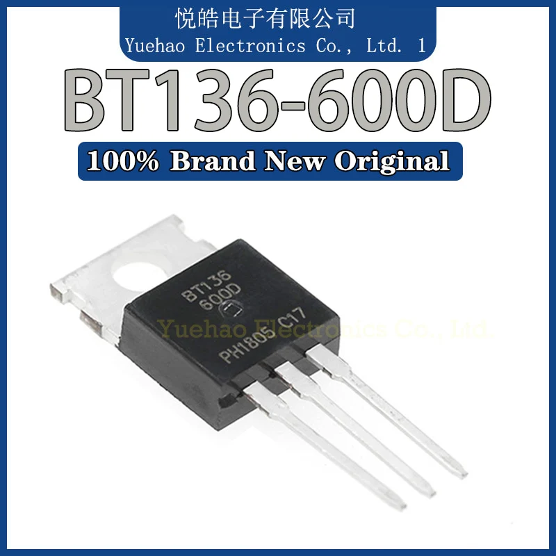 1-100pcs New Original BT136-600D BT136-600 BT136 4A 600V IC TO-220