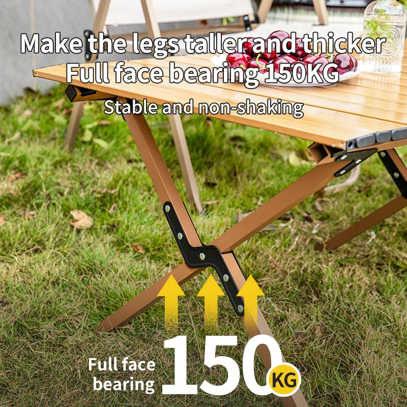 Guter Preis Terrasse Hof Möbel Set Holz faltbare Camping Tisch Picknick klappbare Outdoor Garten Tisch und Stühle Set