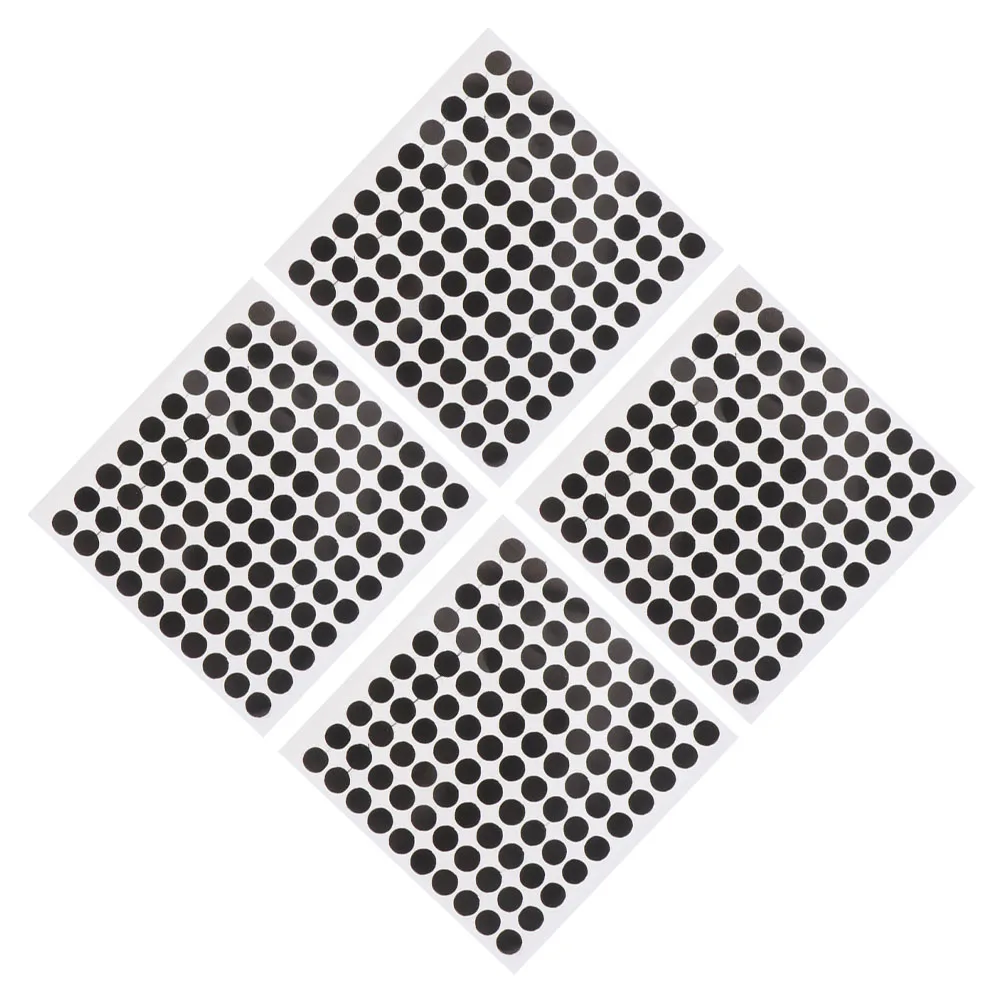 

4 Sheet Billiard Black Spot Table Maker Billiards Pocket Marker Markers Pool Sticker Ball Position Patch Stickers