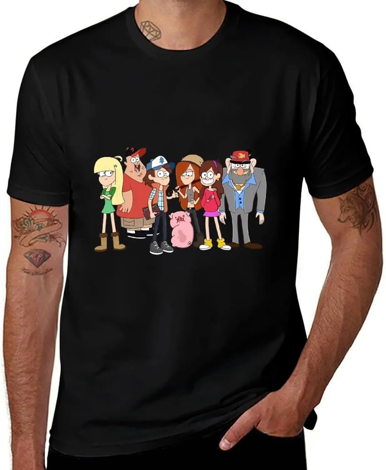 Gra-Vity Trust Falls No One is Afraid of Dipper and Mabel USA T-Shirt