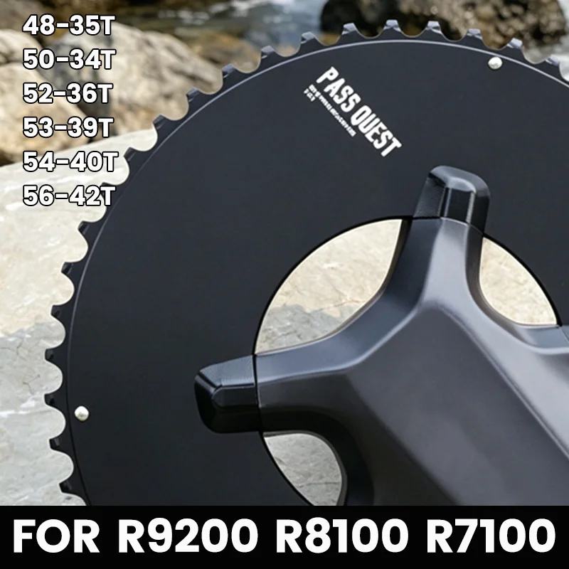 

For R8100 9200 R7100 Chainring 50 34t Chainring Plate 52 36 53 39 54 40 2x Chainring Narrow Wide Star Aero Bike Tray Crown Road