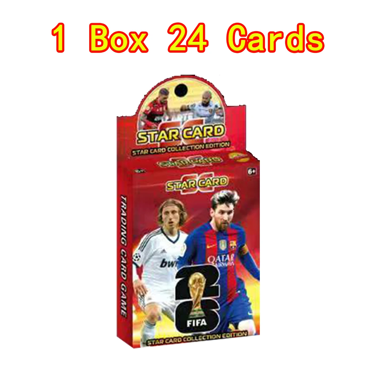 Cartes de collection Mini Messi Ronaldo Mbappe Neymar, cartes LASER, étoile de football de classe, jouets de jeu rares, cadeau, vente en gros, nouveau, 2025, 24 pièces