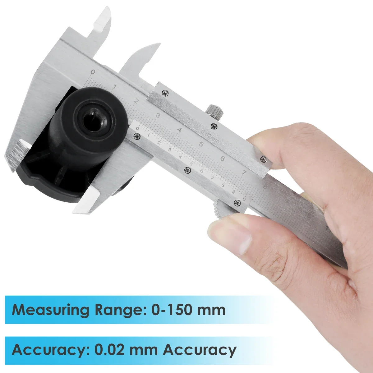 

150MM 0-6" Marking Vernier Caliper High Accuracy Micrometer Stainless Steel Gauge Measuring Instrument Tools with Protective Box