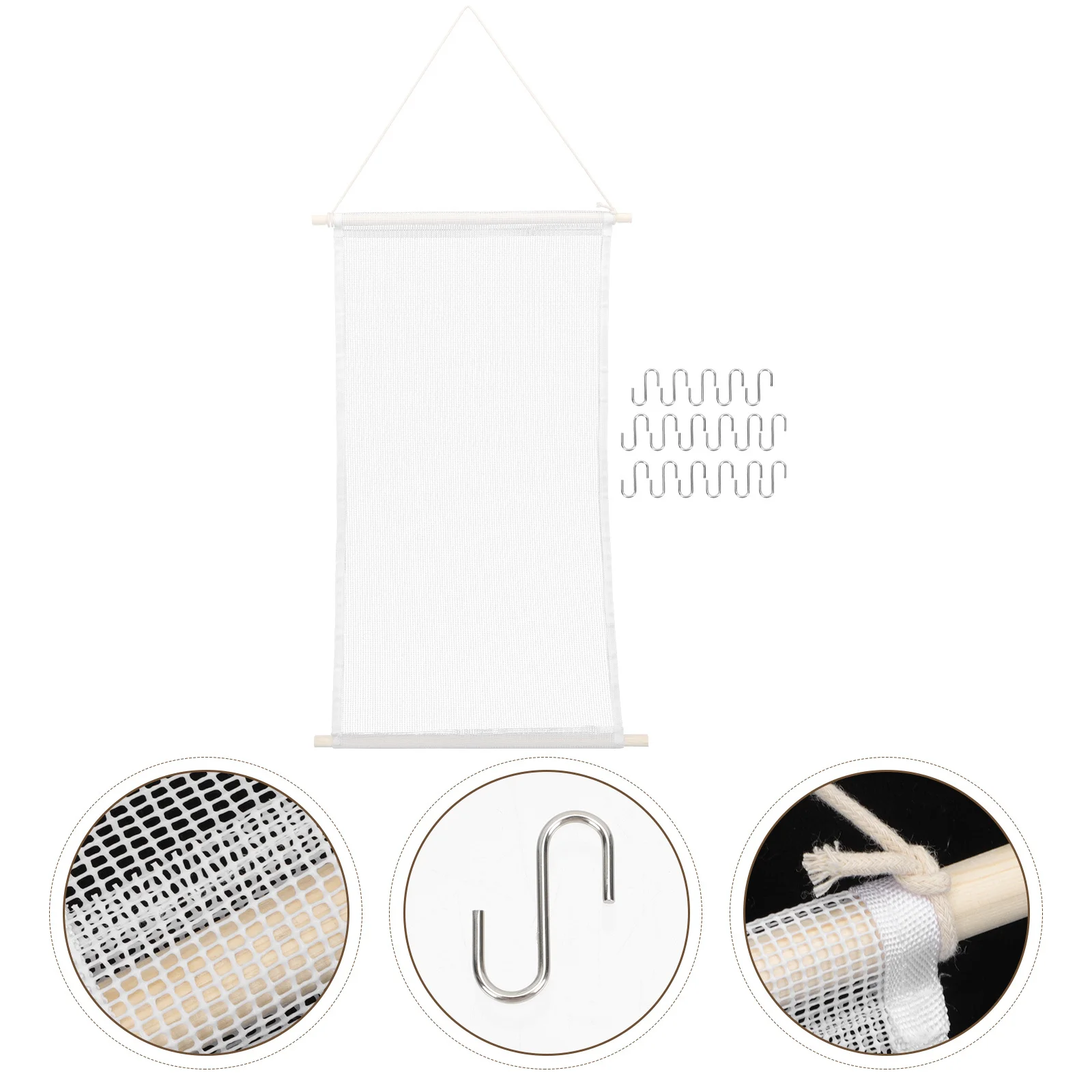 

1Set Hanging Earring Organizer Jewelry Holder Elegant Mesh Rack for Store Display Dressing Room Wall Mounted Hanging Earring