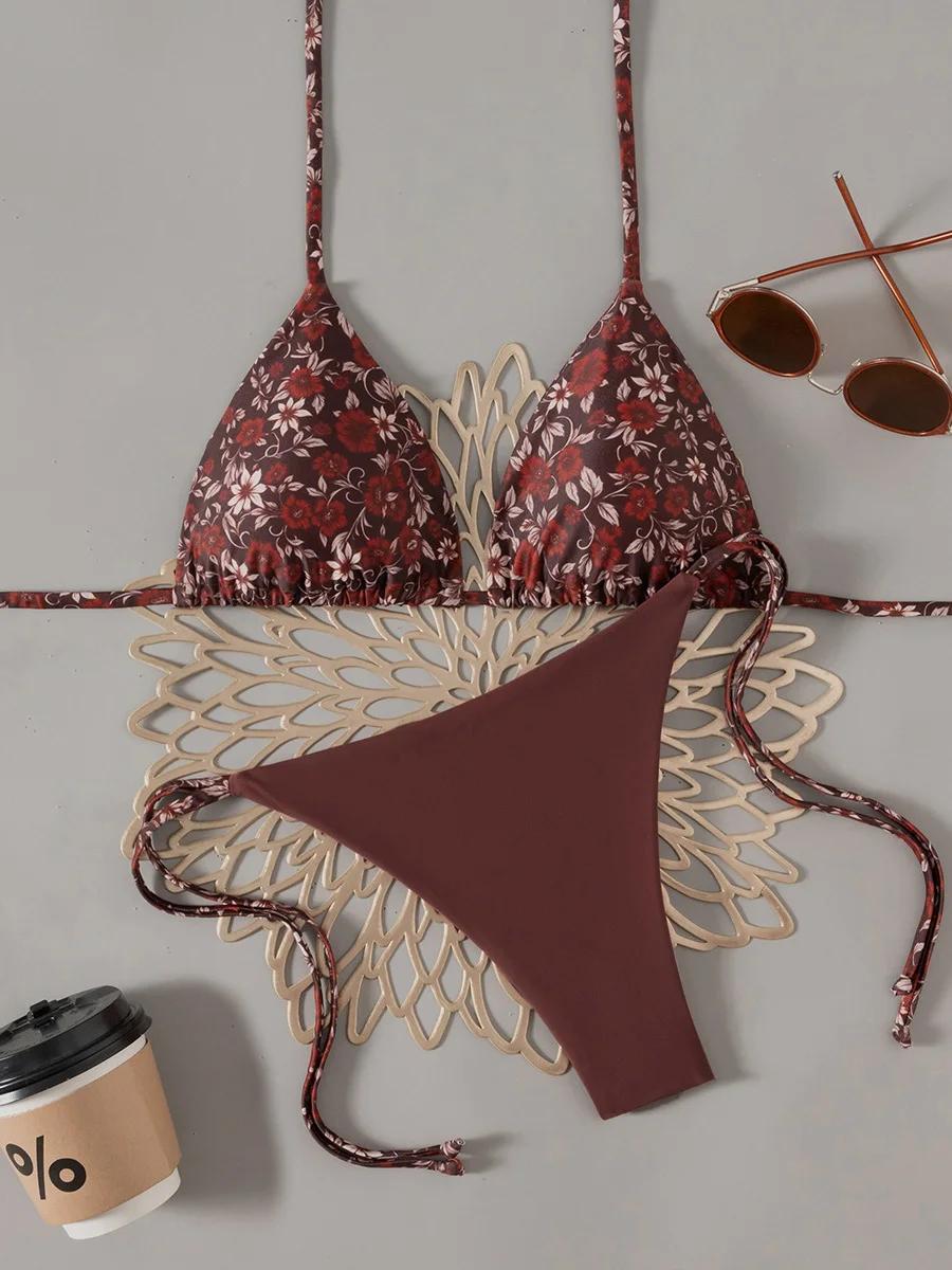 

Микро-бикини 2026: Женские купальники пуш-ап, сексуальные бразильские бикини, комплект с трусиками-стрингами, принтованный купальник для летнего пляжного отдыха