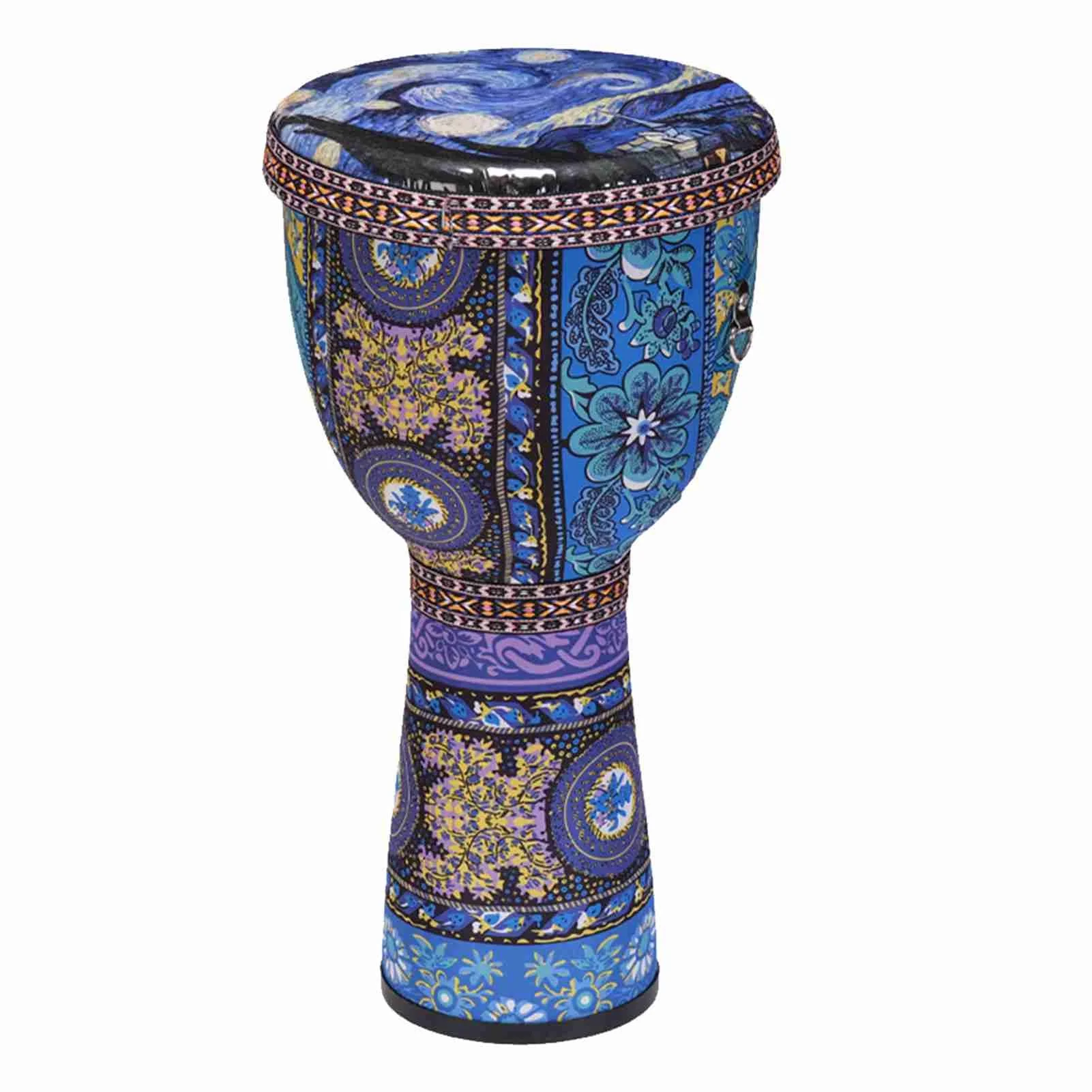 8 Portable Djembe Drum African Hand Drum Percussion Instrument Colorful Art Patterns for Children Tambourine Musical Instruments