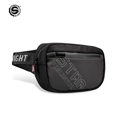 SFK-Bolso de pecho multifuncional para deportes al aire libre, riñonera cruzada para montar en motocicleta, paquete colgante para hombre y mujer, color negro