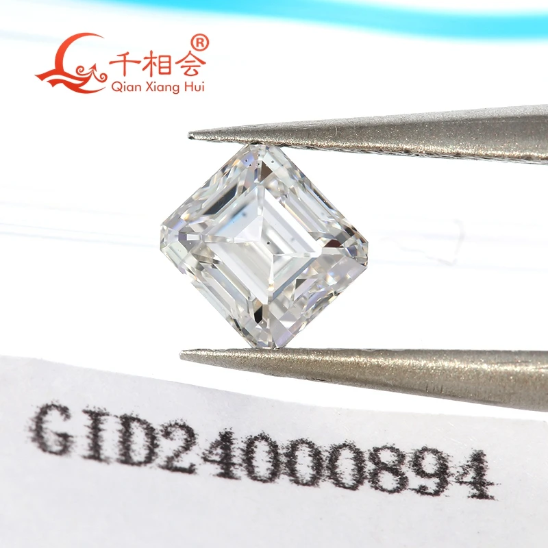 

Emerald Shape 1ct-1.1ct Lab-Grown CVD Diamond F/G Color White Clarity VS1/SI GEMID Certified Loose Stone