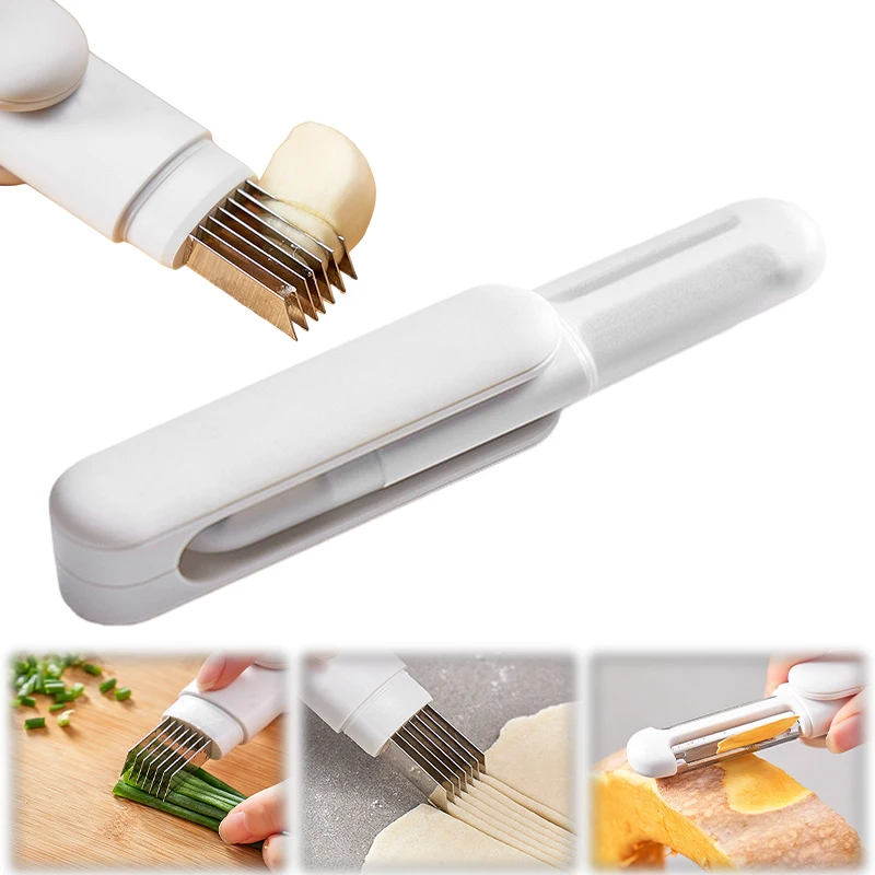 

Multi-function Peeler Three Piece Silk Shaper Multi-functional Vegetable Cutting Artifact Scallion Shredder Scallion Shredder