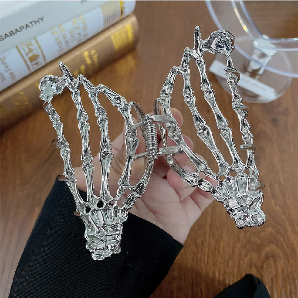 DuoShang-Halloween Ghost Claw Alloy Hair Clip para Mulheres e Meninas, Horror Hair Accessories, Gothic Style, Crab, New