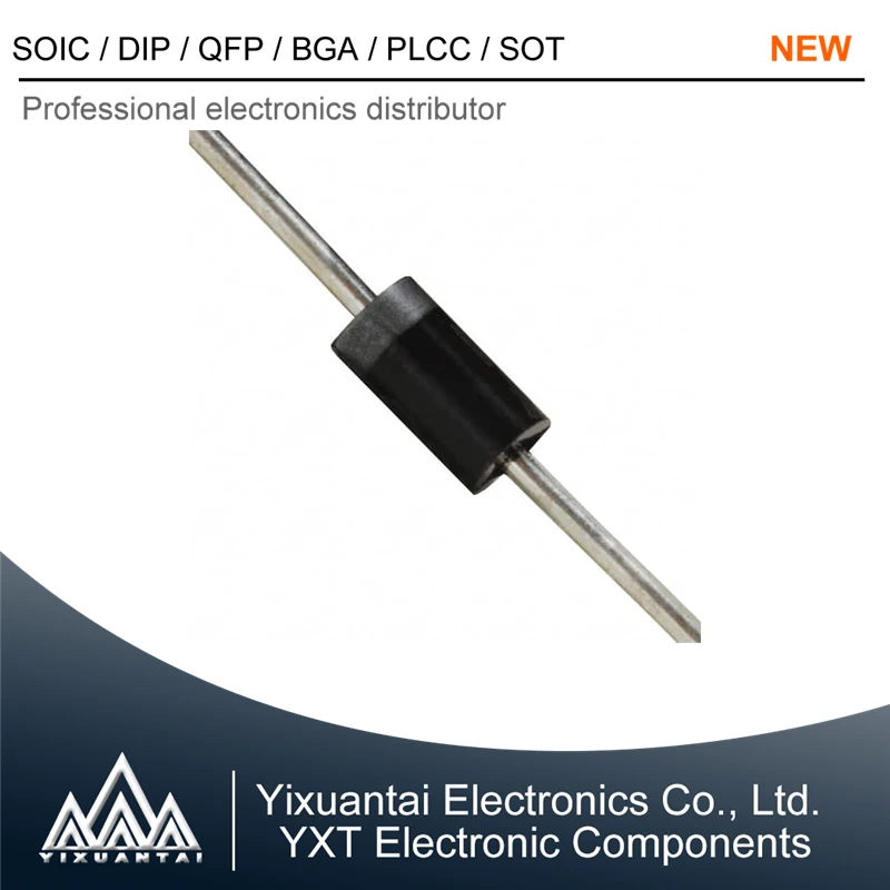 MBR1100RLG MBR1100G MBR1100【DIODE SCHOTTKY 100V 1A  DO-204AL, DO-41, Axial】20piece New