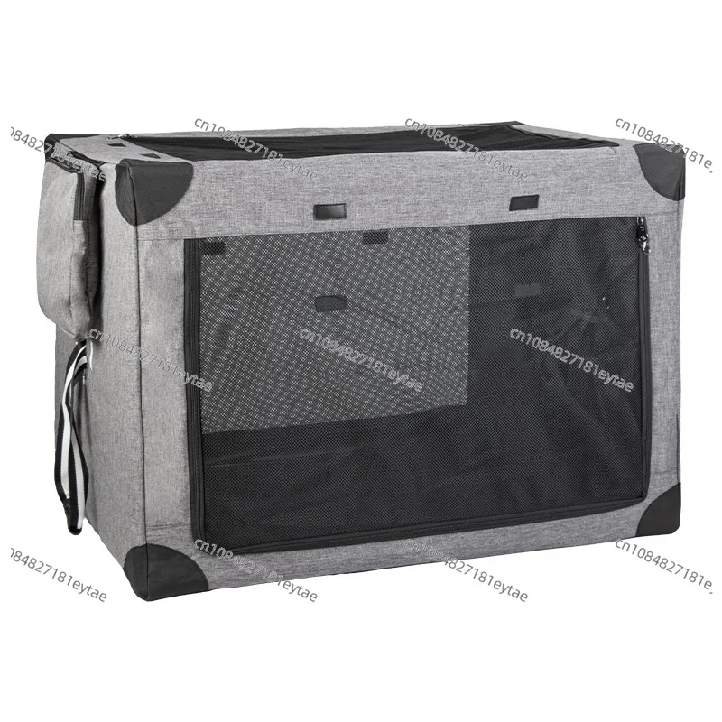 

Collapsible Foldable Dog Crate Cage for Travel Outdoor Carrying with Mesh Windows Pet Carrier Bag