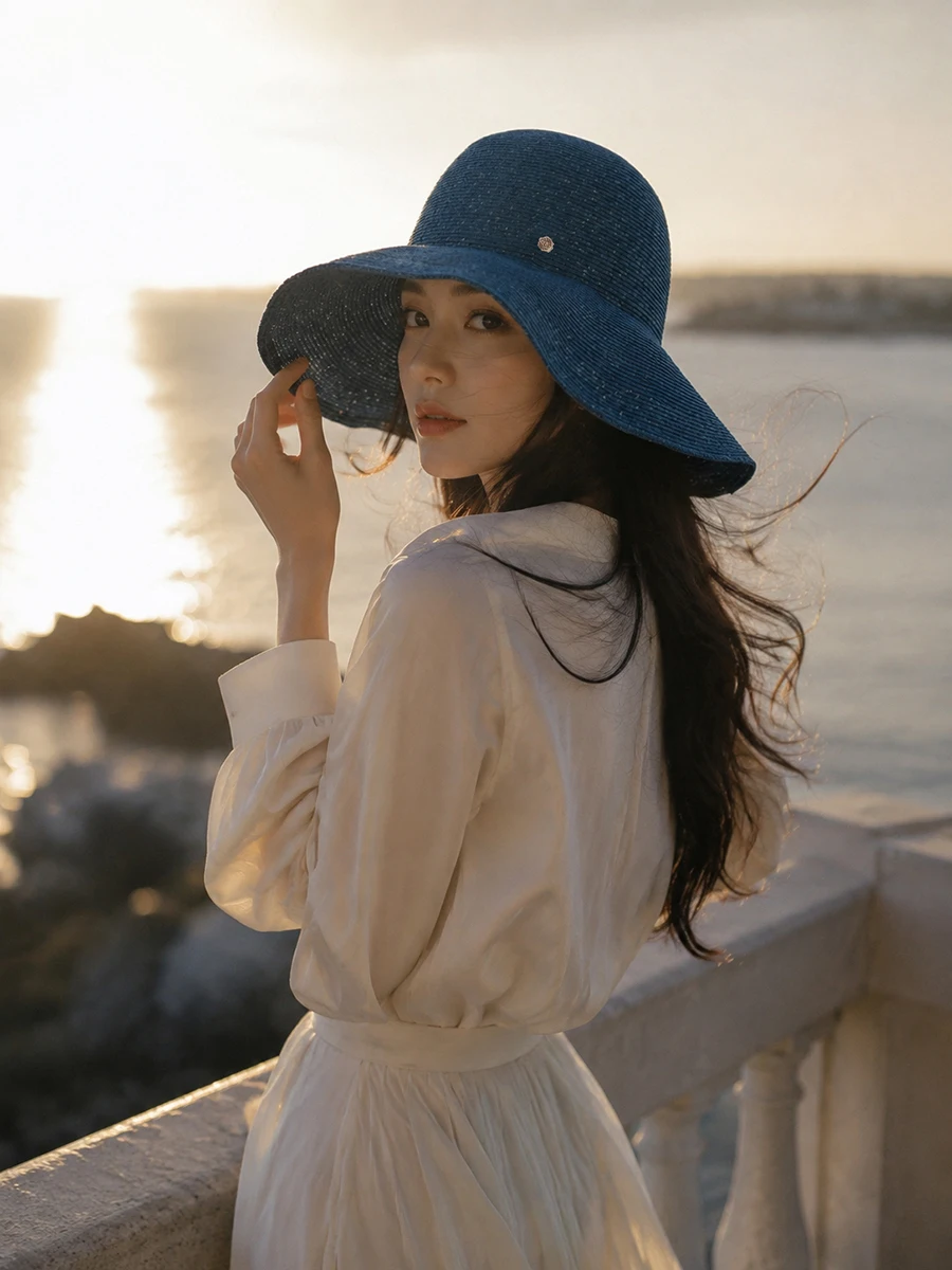 cappello-da-pescatore-retro-blu-stellato-a-tesa-larga-in-paglia-intrecciata-da-donna-protezione-solare-estiva-moon-lusso-leggero