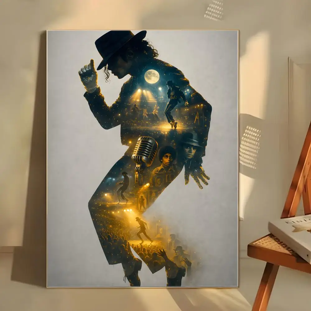 Sänger M-Michael Singer Jackson Poster, selbstklebender Kunst-Aufkleber aus wasserfestem Papier, Kaffeehaus, Bar, Zimmer, Wanddekoration – Detail 10