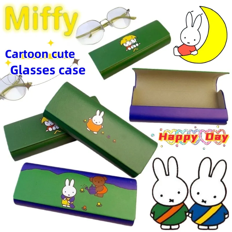 

New Miffy Rabbit Personality Creative Cartoon Glasses Box Male and Female Students Portable Two-dimensional Glasses Storage Box