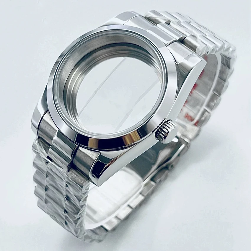 36mm/40mm case NH35 case beveled sapphire glass case presidential strap kit suitable for NH36/NH34/movements