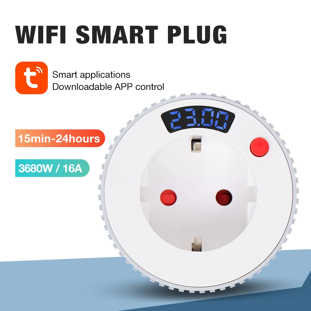 Новинка 2025 года, цифровая розетка с таймером обратного отсчета, 230 В переменного/50 Гц, программируемый цифровой таймер, розетка, 16 А, 3680 Вт, домашний помощник