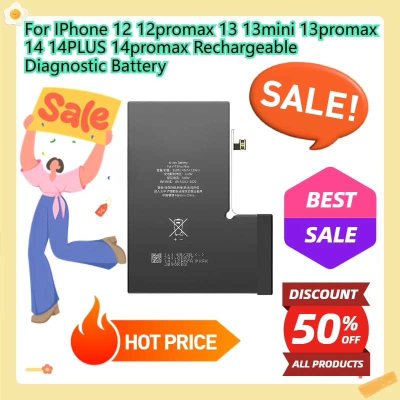 

For IPhone 12 12promax 13 13mini 14 14PLUS 14promax Rechargeable Diagnostic Battery