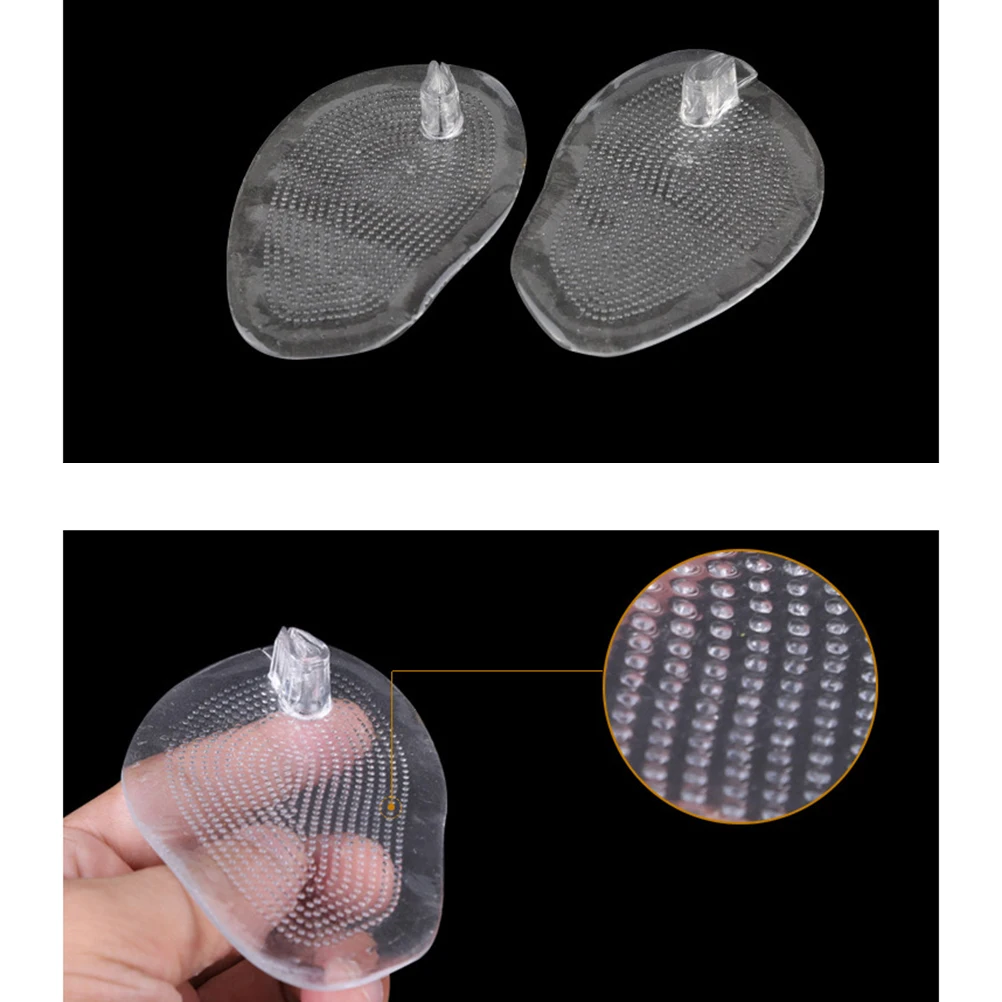 

2 Pairs Gel Pads for Women Flip Flops Insoles Breathable Non Slip Soft Durable Comfortable Silicone Thong Sandal Inserts