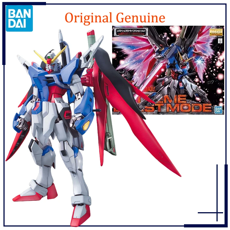 Original Genuine Bandai Anime DESTINY GUNDAM EXTREME BURST MODE MG 1/100 Assembly Model Toys Action Figure Gifts Collectible Kid