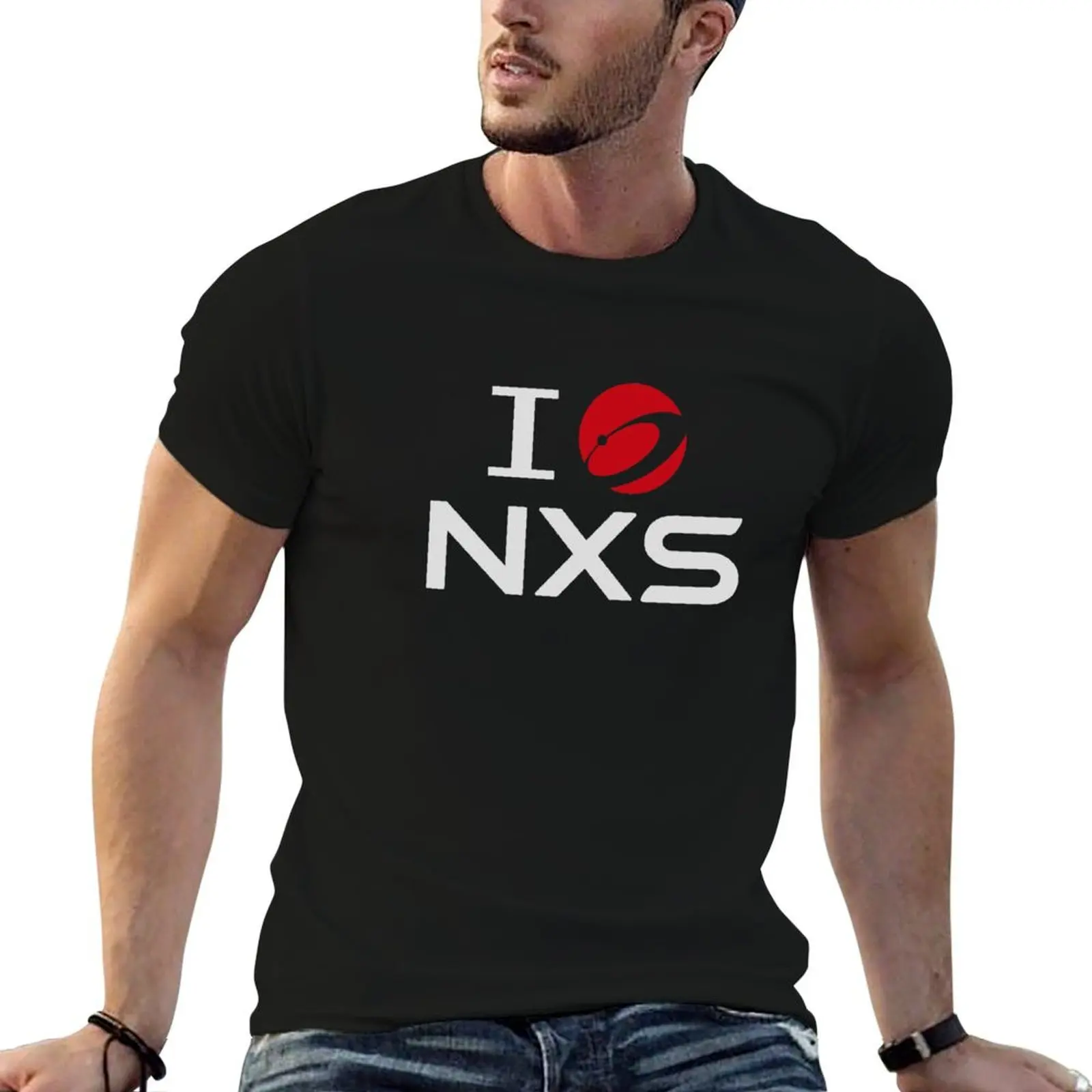 I HEART NXS Nexus Official T-Shirt Simple Graphic Design T-Shirt
