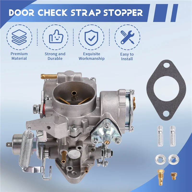 

For VW Beetle Super Beetle 1971-1979 34PICT-3 1600Cc Dual-Port Engine Automatic Choke Carburetor 113129031K 98-1289-B-Boom