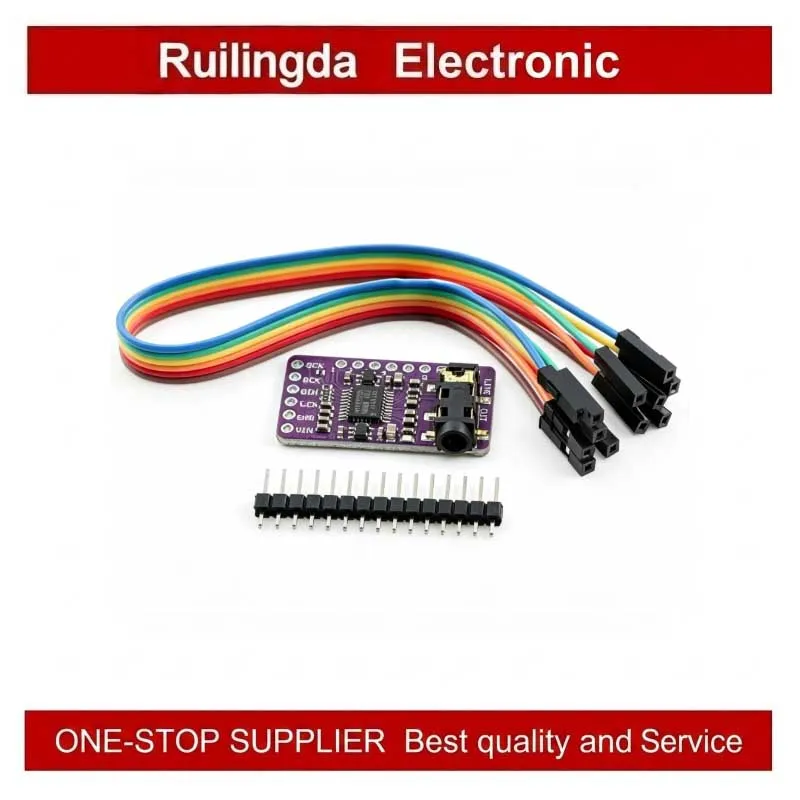 PCM5102 Audio Stereo Digital-to-Analog Converter (DAC) Decoder Board Single-Chip Machine Audio Module for Electronics Projects