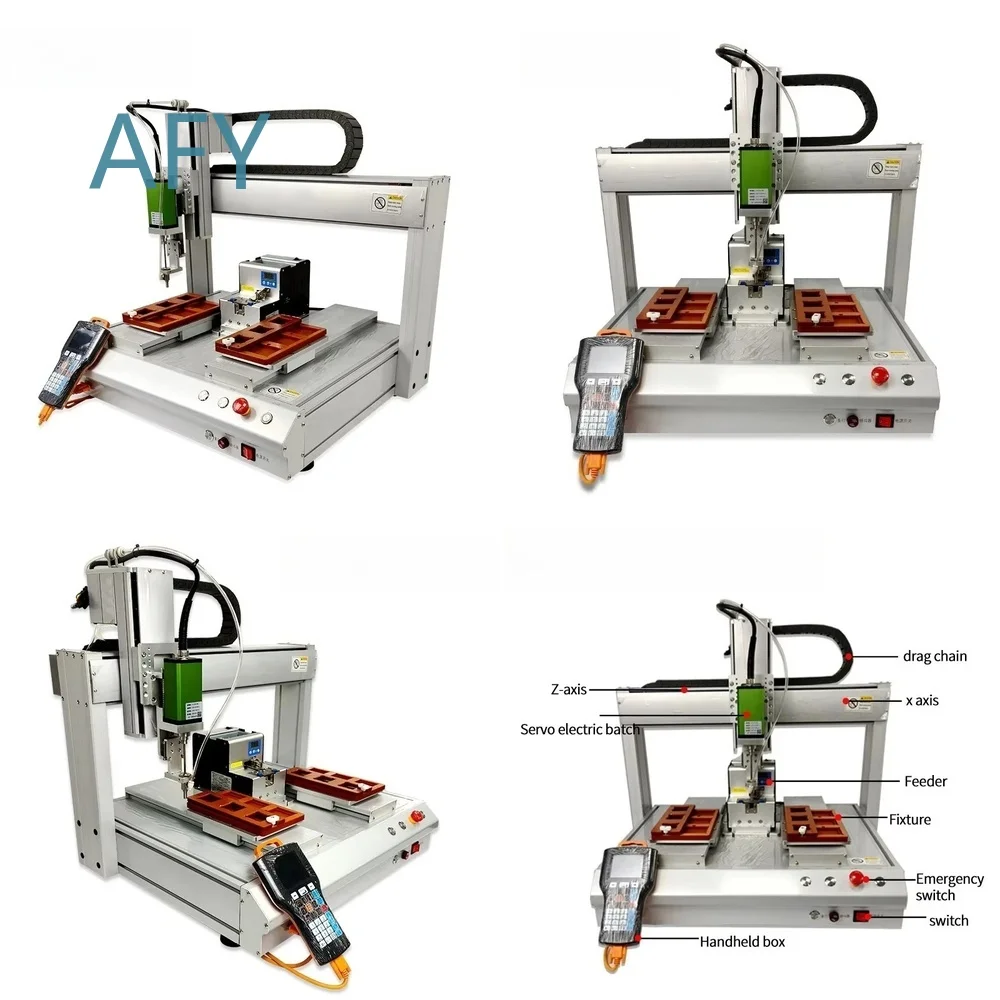 Automatic Screw Locking Machine for Mobile Phone Repair Desktop Fixing Tool with Dual System Tightening for iPhone Samsung